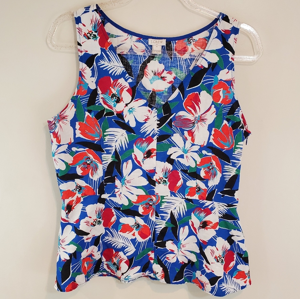 J.  Crew Factory Linen Blend Top